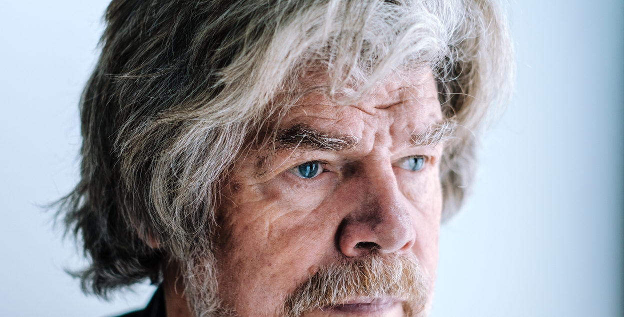 Reinhold Messner für ein Bergwelten-Interview, Sulden, Jänner 2021. Foto: Simon Schöpf