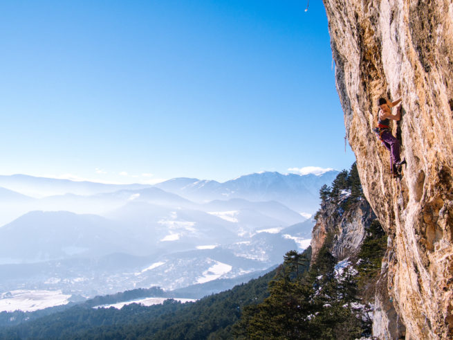 klettern hohe wand schoepf