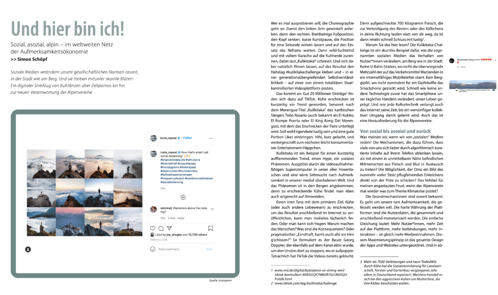 Social Media und Bergsport. BERG 2022, Simon Schöpf